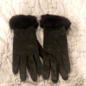 Ralph Lauren suede leather gloves size M